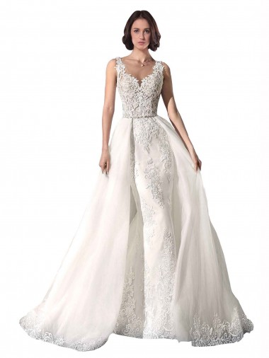 Sleeveless White Mermaid Sweetheart Wedding Dress Lincoln