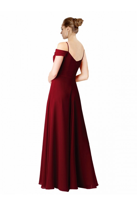 Sleeveless Burgundy A-Line Sweetheart Bridesmaid Dress / Evening Dress Lincoln