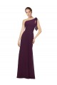 Sleeveless Grape A-Line One Shoulder Bridesmaid Dresses Lincoln