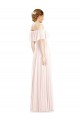 Sleeveless Pink A-Line Off the Shoulder Formal Bridesmaid Dress Lincoln