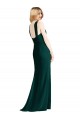 Sleeveless Ever Green Trumpet Halter Neck Bridesmaid Dress Lincoln