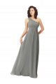 Sleeveless Wisteria A-Line One Shoulder Bridesmaid Dress Lincoln