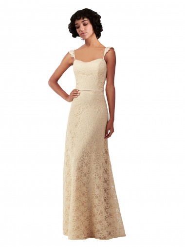 Sleeveless Champagne A-Line Sweetheart Bridesmaid Dress Lincoln