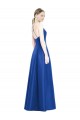 Sleeveless Royal Blue Criss Cross Open Back A-Line Spaghetti Straps Bridesmaid Dress Lincoln