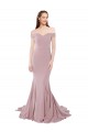 Sleeveless Dusty Pink Mermaid Off the Shoulder Bridesmaid Dress / Evening Dress Lincoln