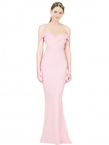 Sleeveless Pink Low Back A-Line Strapless Formal Evening Gown / Prom Dress / Bridesmaid Dress Lincoln