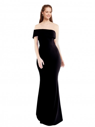 Sleeveless Black Keyhole Back Mermaid One Shoulder Formal Evening Gown / Prom Dress / Bridesmaid Dress Lincoln