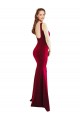 Sleeveless Burgundy Mermaid Square Neck Formal Evening Gown / Prom Dress / Bridesmaid Dress Lincoln