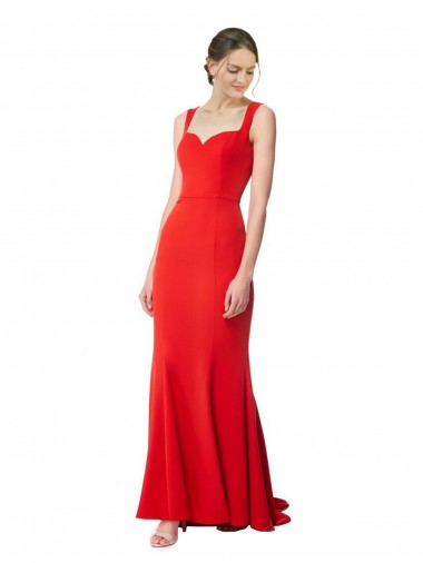 Sleeveless Red Mermaid Sweetheart Formal Evening Gown / Prom Dress / Bridesmaid Dress Lincoln