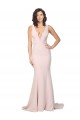 Sleeveless Pink V-Back Sheath V-Neck Black Tie Evening Gown / Prom Dress / Bridesmaid Dress Lincoln