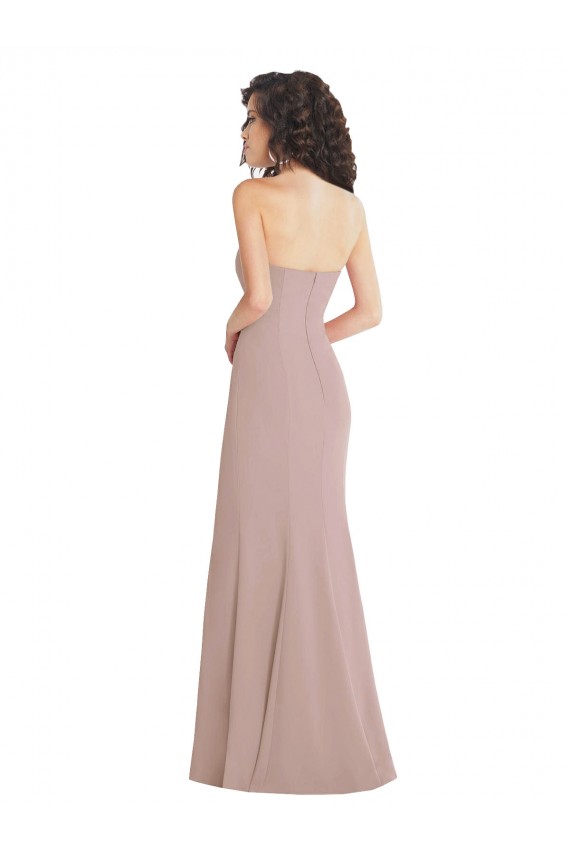 Sleeveless Dusty Pink Mermaid Sweetheart Formal Dress / Bridesmaid Dress Lincoln