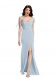 Sleeveless Light Sky Blue Low Back Trumpet Strapless Bridesmaid Dress / Formal Dress Lincoln