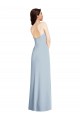 Sleeveless Light Sky Blue Low Back A-Line Strapless Formal Evening Gown / Prom Dress / Bridesmaid Dress Lincoln