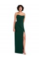 Sleeveless Midnight Green Low Back Sheath Scoop Neck Formal Evening Gown / Prom Dress / Bridesmaid Dress Lincoln