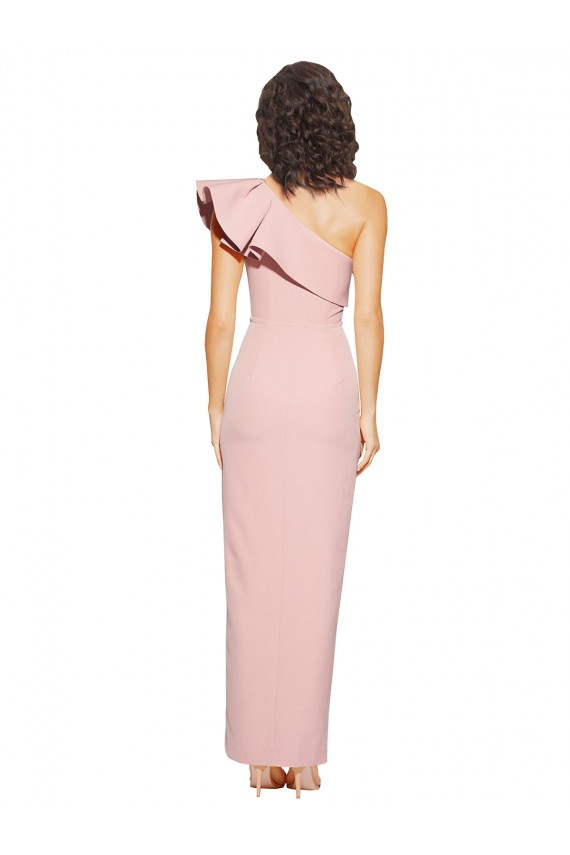 Sleeveless Mauve Sheath One Shoulder Formal Evening Gown / Prom Dress / Bridesmaid Dress Lincoln