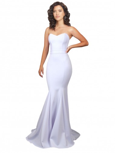 Sleeveless White Mermaid Sweetheart Beach Wedding Dresses Lincoln