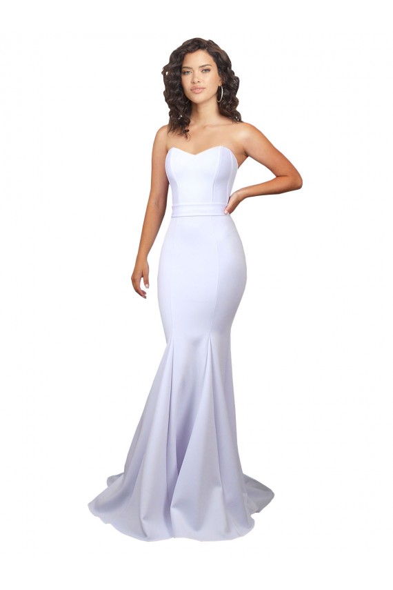 Sleeveless White Mermaid Sweetheart Beach Wedding Dresses Lincoln