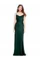 Sleeveless Hunter V-Back Sheath Cowl Neck Black Tie Evening Gown / Prom Dress / Bridesmaid Dress Lincoln