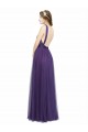 Sleeveless Purple Open Back A-Line Spaghetti Straps Bridesmaid Dress Lincoln