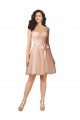 Cap Sleeves Keyhole Back A-Line Sweetheart Bridesmaid Dress Lincoln