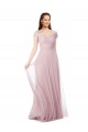 Sleeveless A-Line Off the Shoulder Bridesmaid Dress / Evening Dress Lincoln